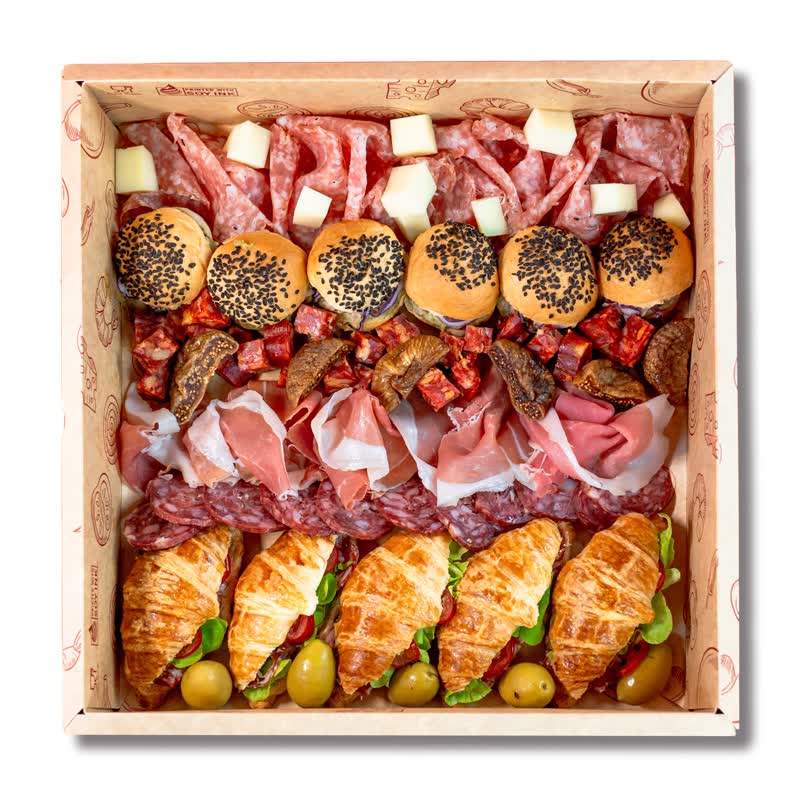 Croissant & Salumi Party Box — Jet Italian Deli