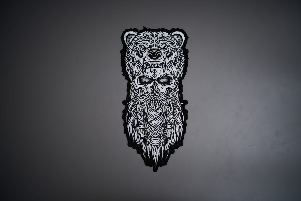 Custom embroidered patch — Bear Totem