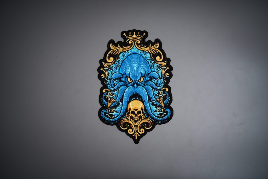 Custom embroidered patch — Kraken